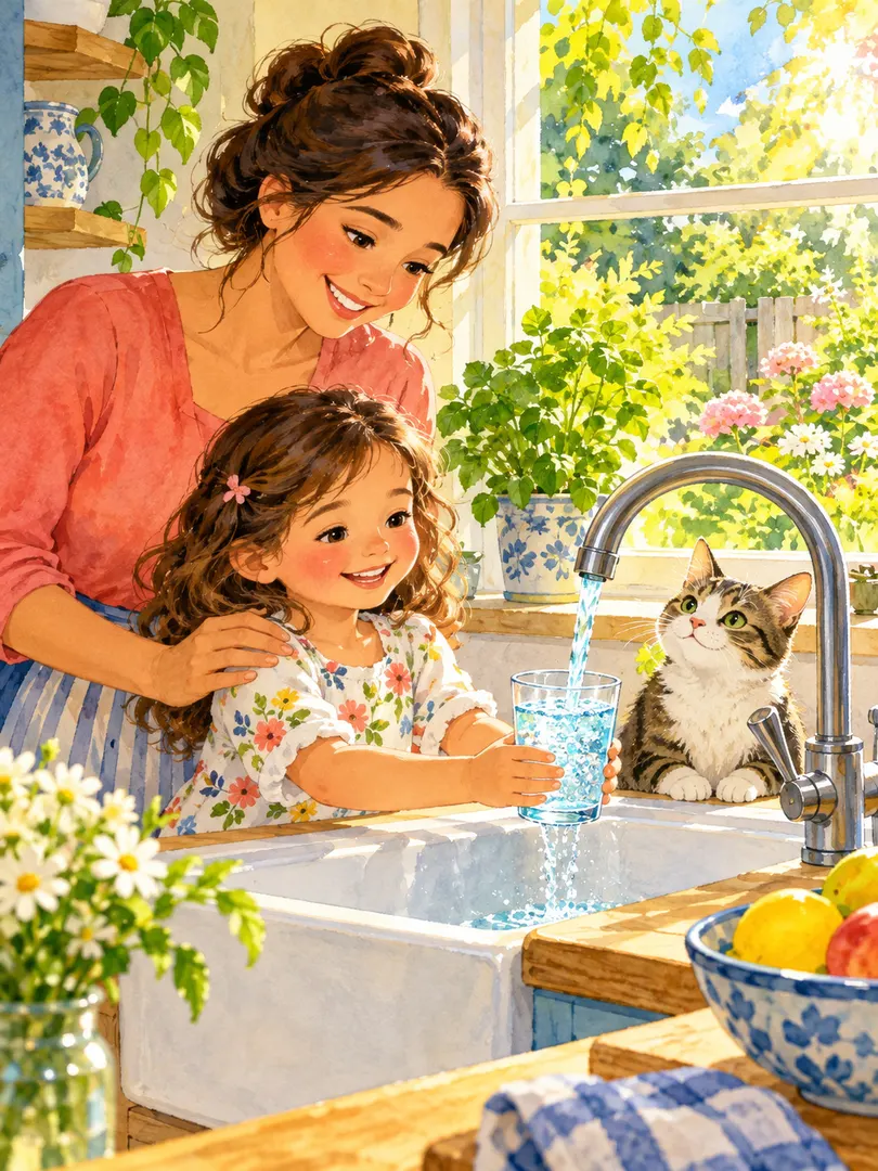 Illustrazione o schema del libro: T01  Acqua pulita vicino a casa