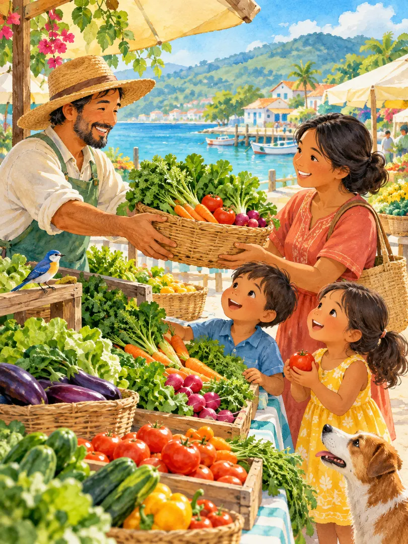 Illustrazione o schema del libro: T07  Cibo buono da condividere
