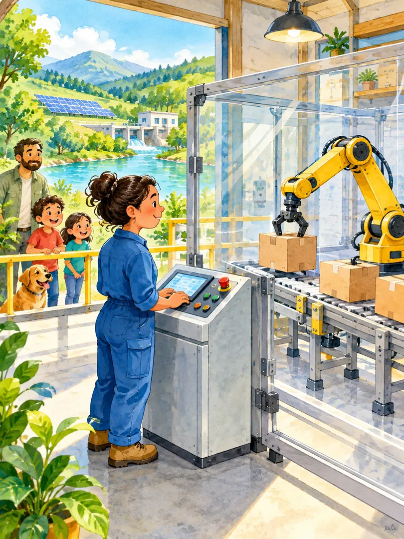 Illustrazione o schema del libro: T17  Macchine e persone lavorano insieme
