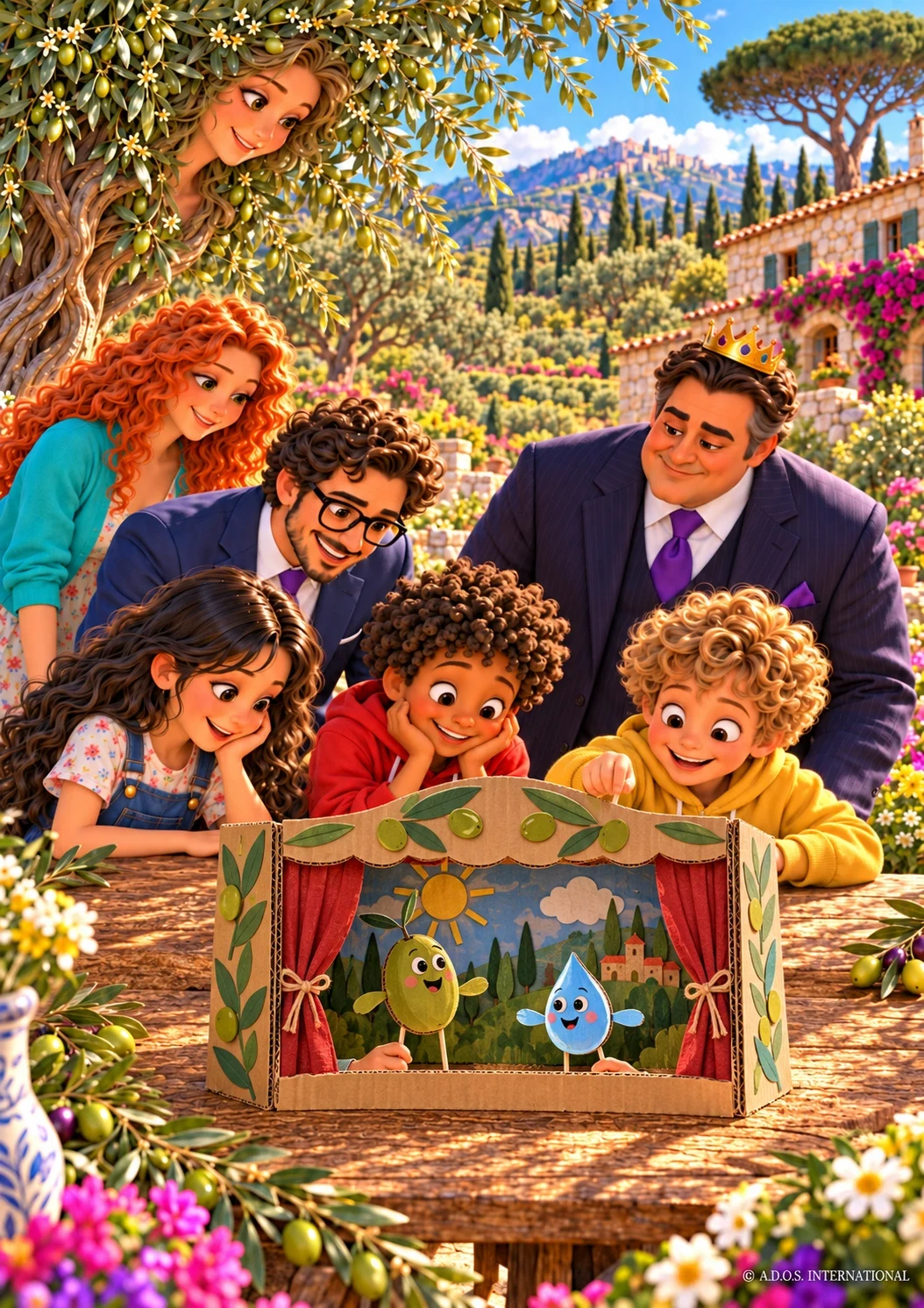 Il teatro degli ulivi con Rumo, Giulio, Tila e i bambini