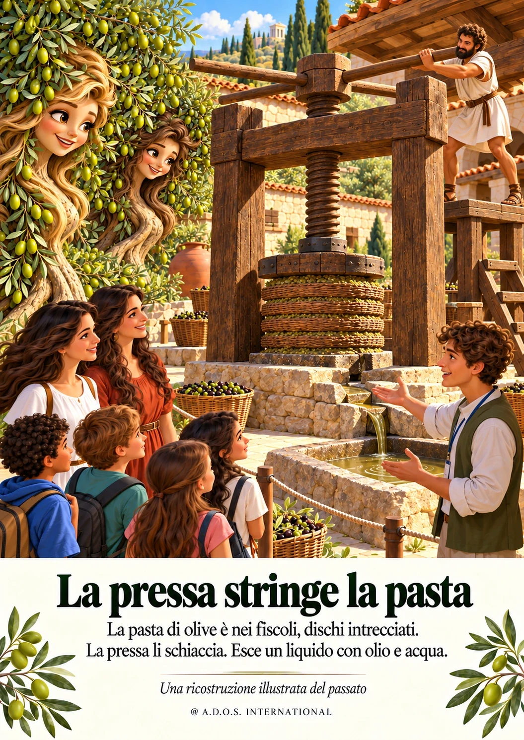 La pressa stringe la pasta