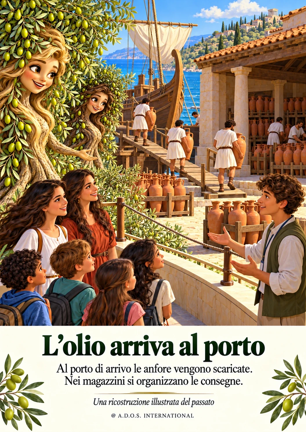 L olio arriva al porto